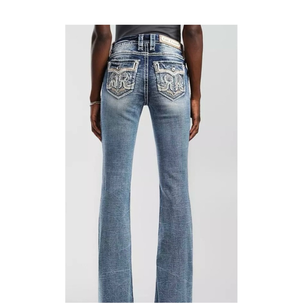 Rock Revival Faded Blue Flare Jeans
